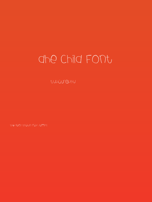 dhe child font Poster