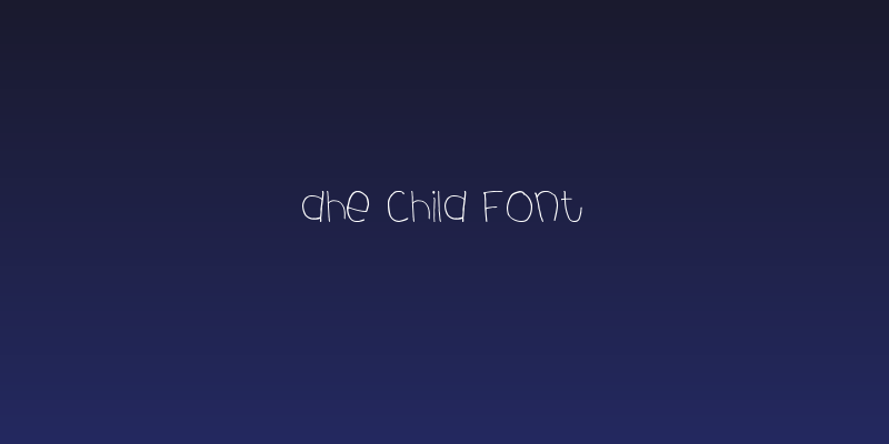 dhe child font Social Header
