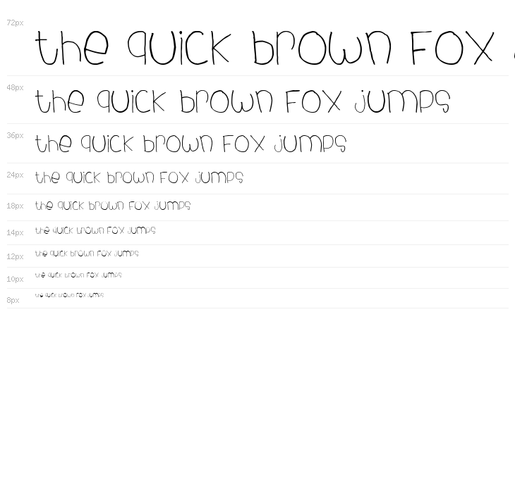 dhe child font Waterfall