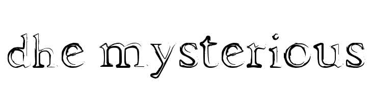 dhe mysterious Font - FFonts.net