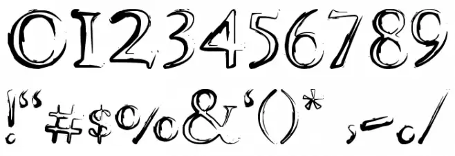 dhe mysterious Font OTHER CHARS