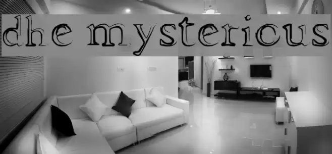 dhe mysterious Font examples