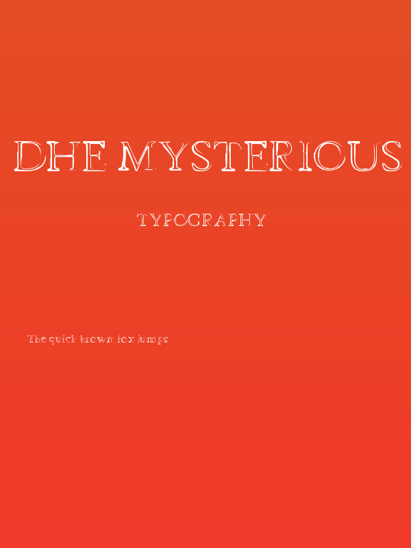 dhe mysterious Poster