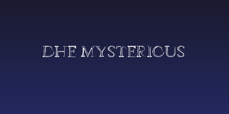 dhe mysterious Social Header