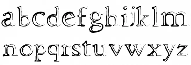 dhe mysterious फ़ॉन्ट लोअरकेस