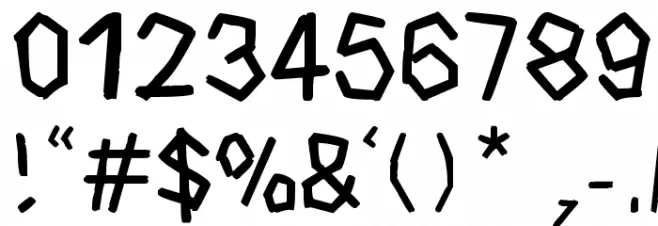 dhe wood Font OTHER CHARS