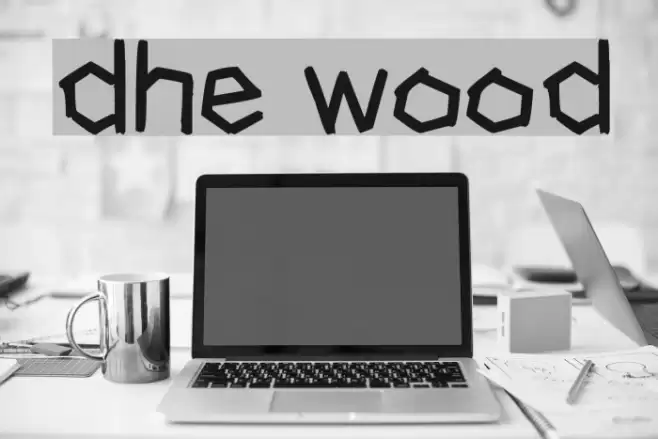 dhe wood Font examples
