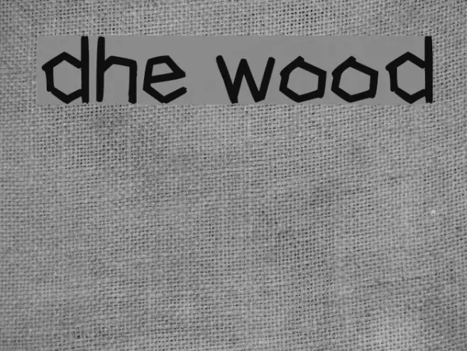 dhe wood Font examples