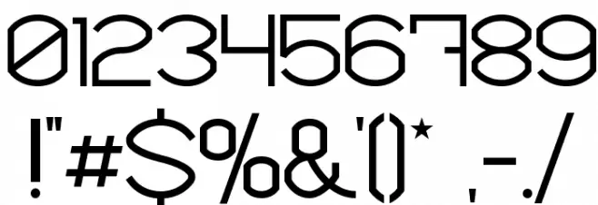 DIAMANTE Font OTHER CHARS