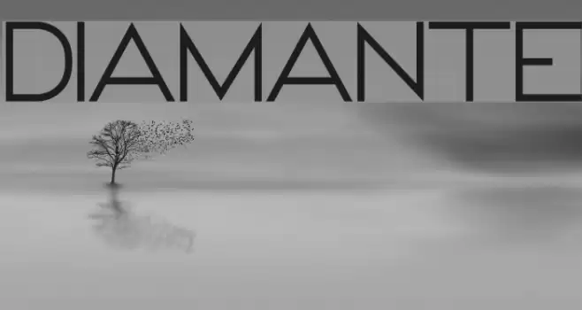 DIAMANTE Font examples