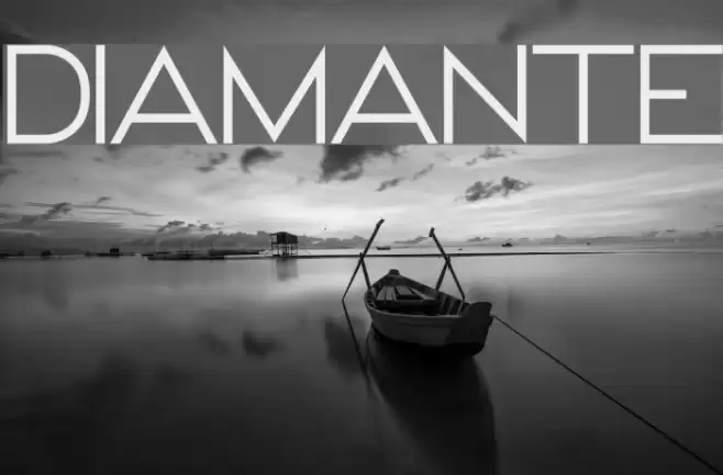 DIAMANTE Font examples