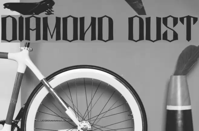 DIAMOND DUST Font examples