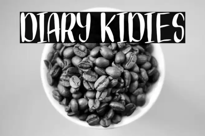 DIARY KIDIES Font examples