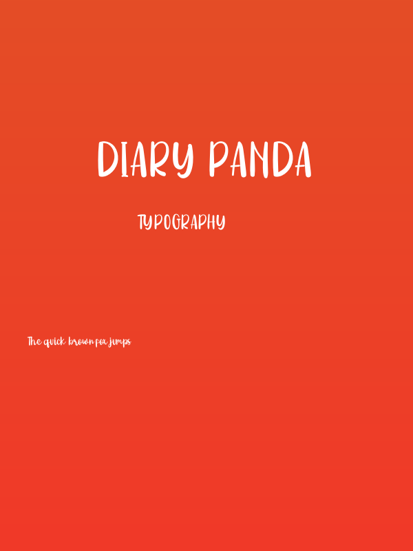 DIARY Panda Poster