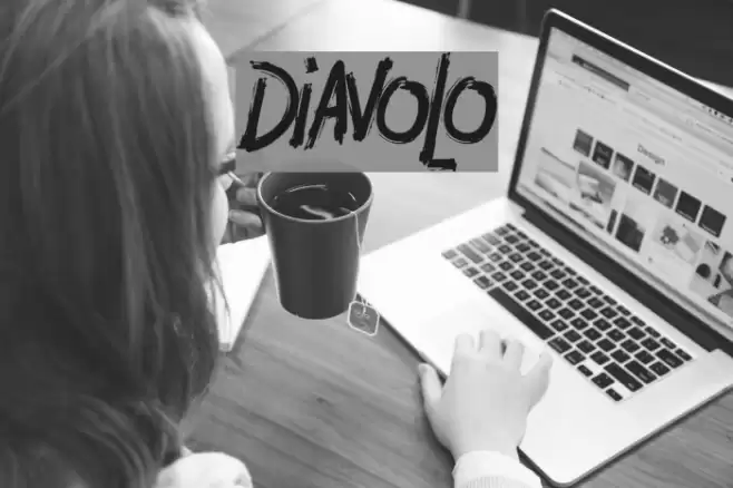 DIAVOLO Font examples