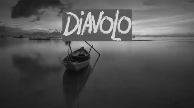 DIAVOLO Font examples