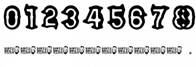 DICTADURA Font OTHER CHARS