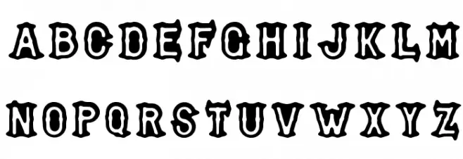 DICTADURA フォント 大文字
