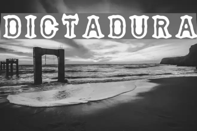 DICTADURA Font examples