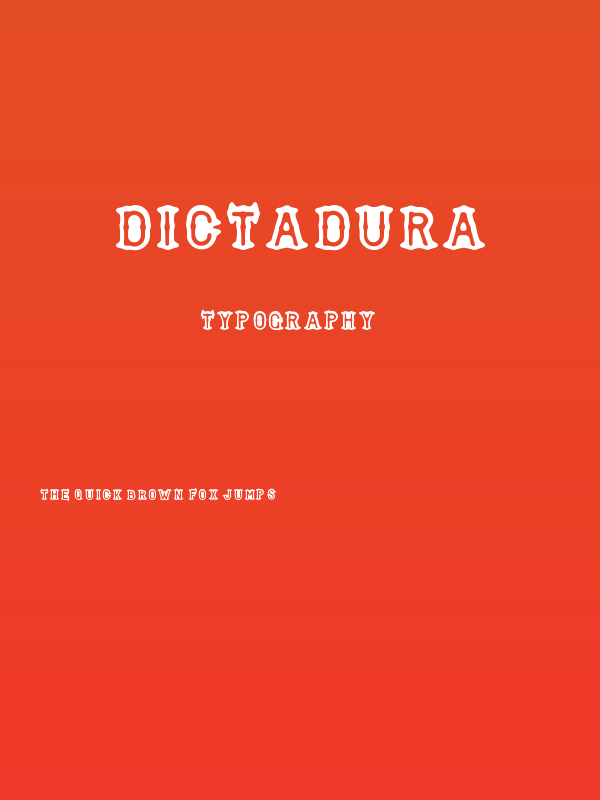 DICTADURA Poster