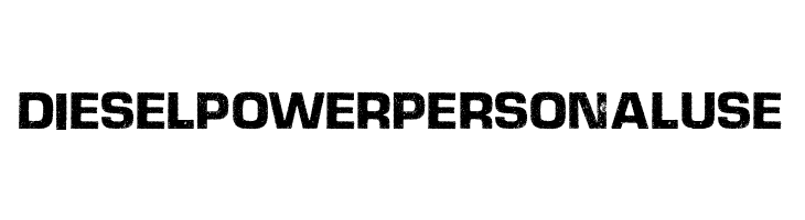 DIESELPOWER PERSONAL USE   Free Fonts Download