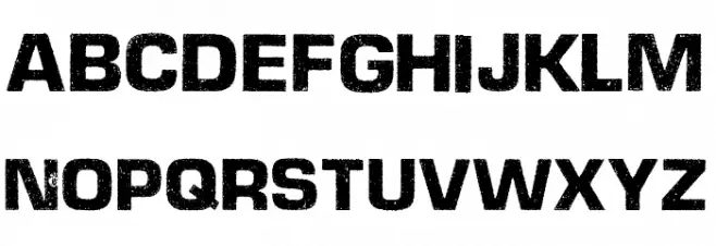 DIESELPOWER PERSONAL USE Schriftart Groß