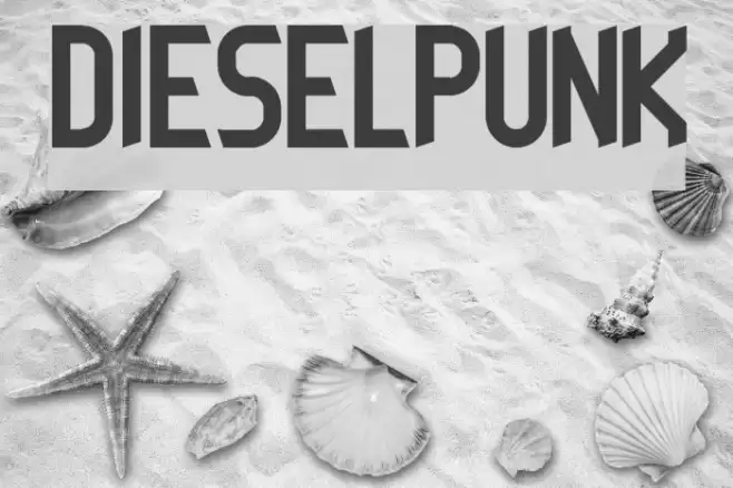 DIESELPUNK Font examples