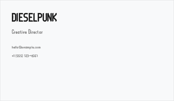 DIESELPUNK Business Card
