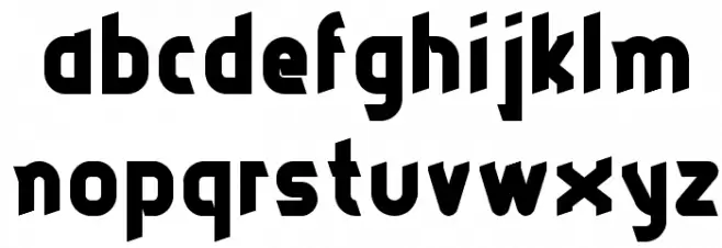 DIESELPUNK 字体 小写