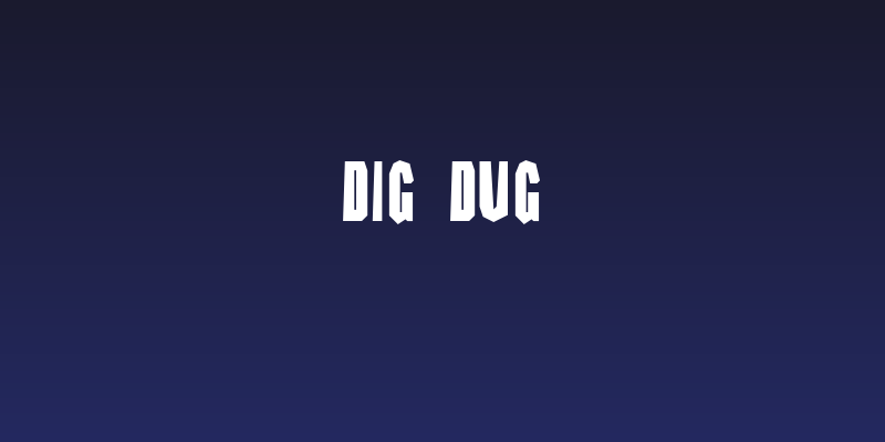 DIG DUG Social Header