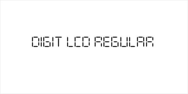 DIGIT LCD Regular Logo