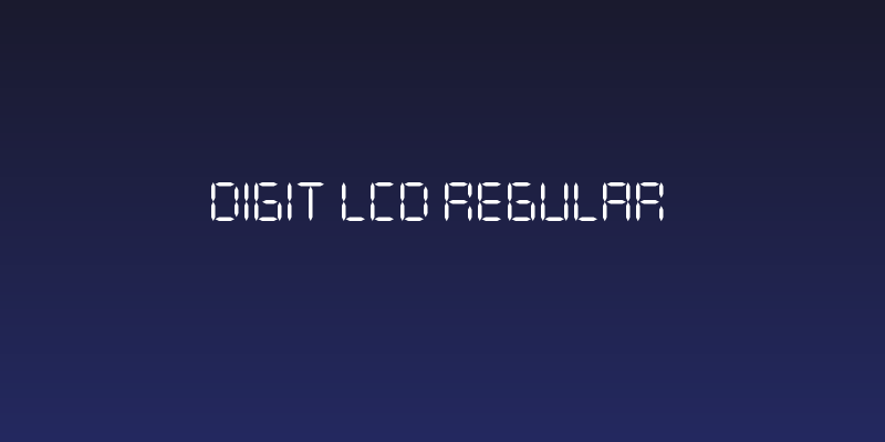 DIGIT LCD Regular Social Header