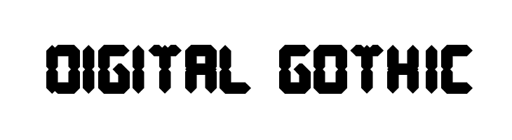 DIGITAL GOTHIC  لخطوط تنزيل