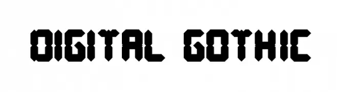 DIGITAL GOTHIC  baixar fontes gratis