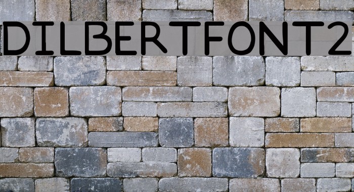 DILBERTFONT2 Font examples