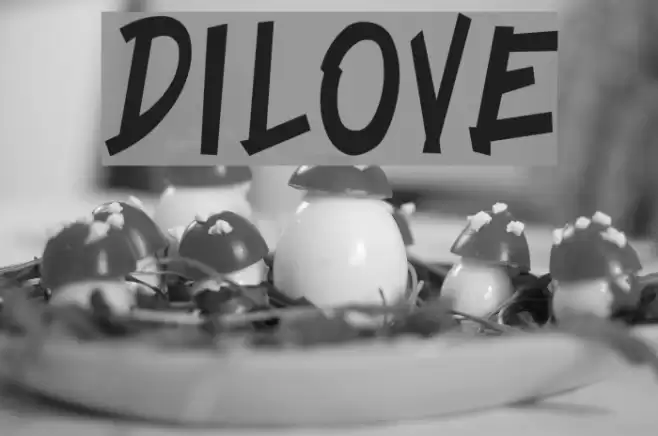 DILOVE Font examples