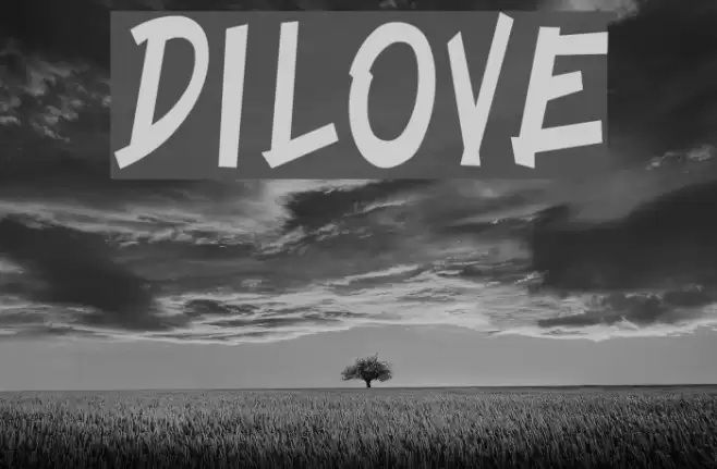 DILOVE Font examples