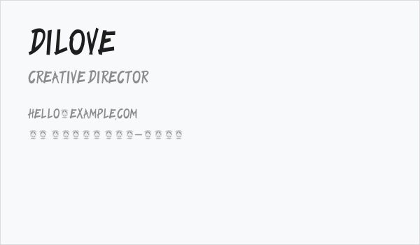 DILOVE Business Card