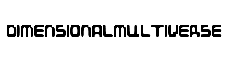 DIMENSIONALMULTIVERSE  font caratteri gratis