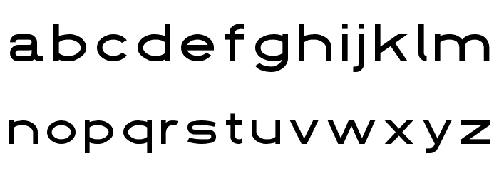 DIN 1451 fette Breitschrift 1936 Font LOWERCASE