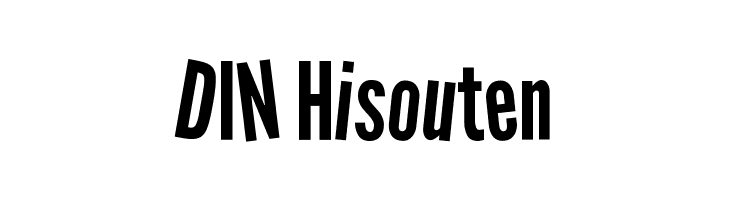 DIN Hisouten  Fuentes Gratis Descargar