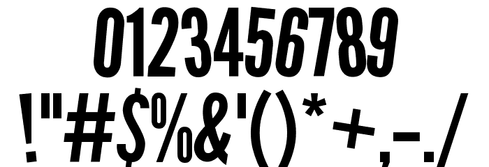 DIN Hisouten Font OTHER CHARS
