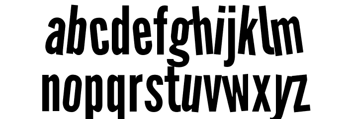 DIN Hisouten Font LOWERCASE