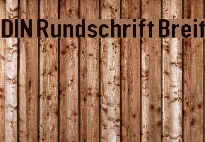 DIN Rundschrift Breit フォント examples