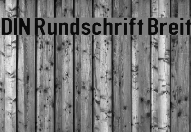 DIN Rundschrift Breit Font examples