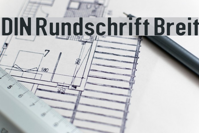 DIN Rundschrift Breit フォント examples