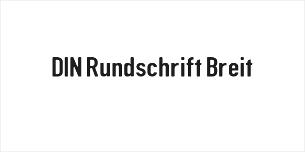 DIN Rundschrift Breit Logo