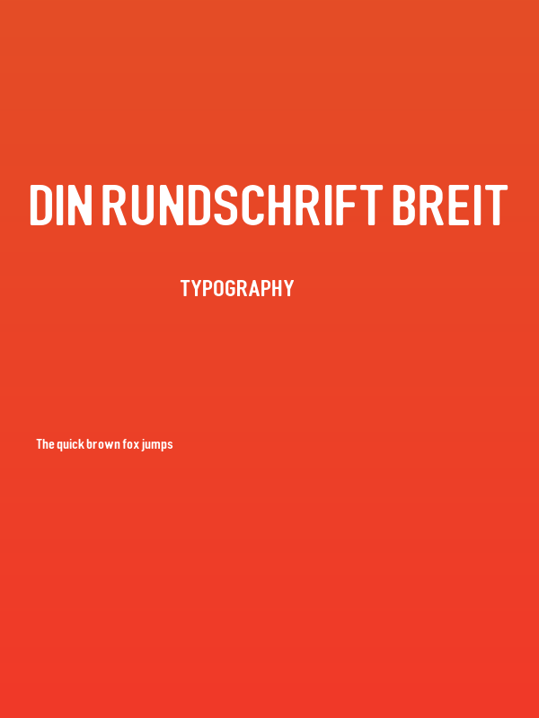 DIN Rundschrift Breit Poster