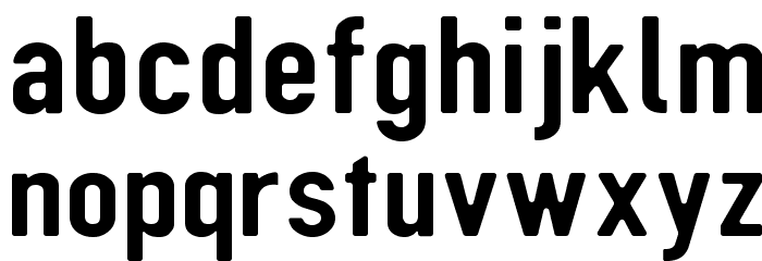 DIN Rundschrift Breit フォント 小文字