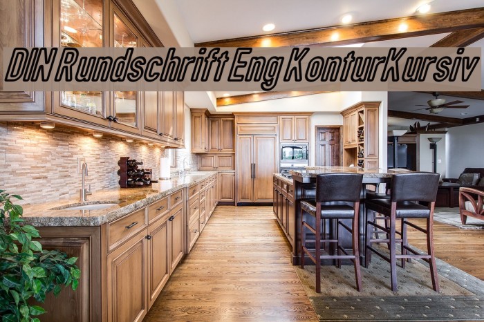 DIN Rundschrift Eng KonturKursiv Font examples